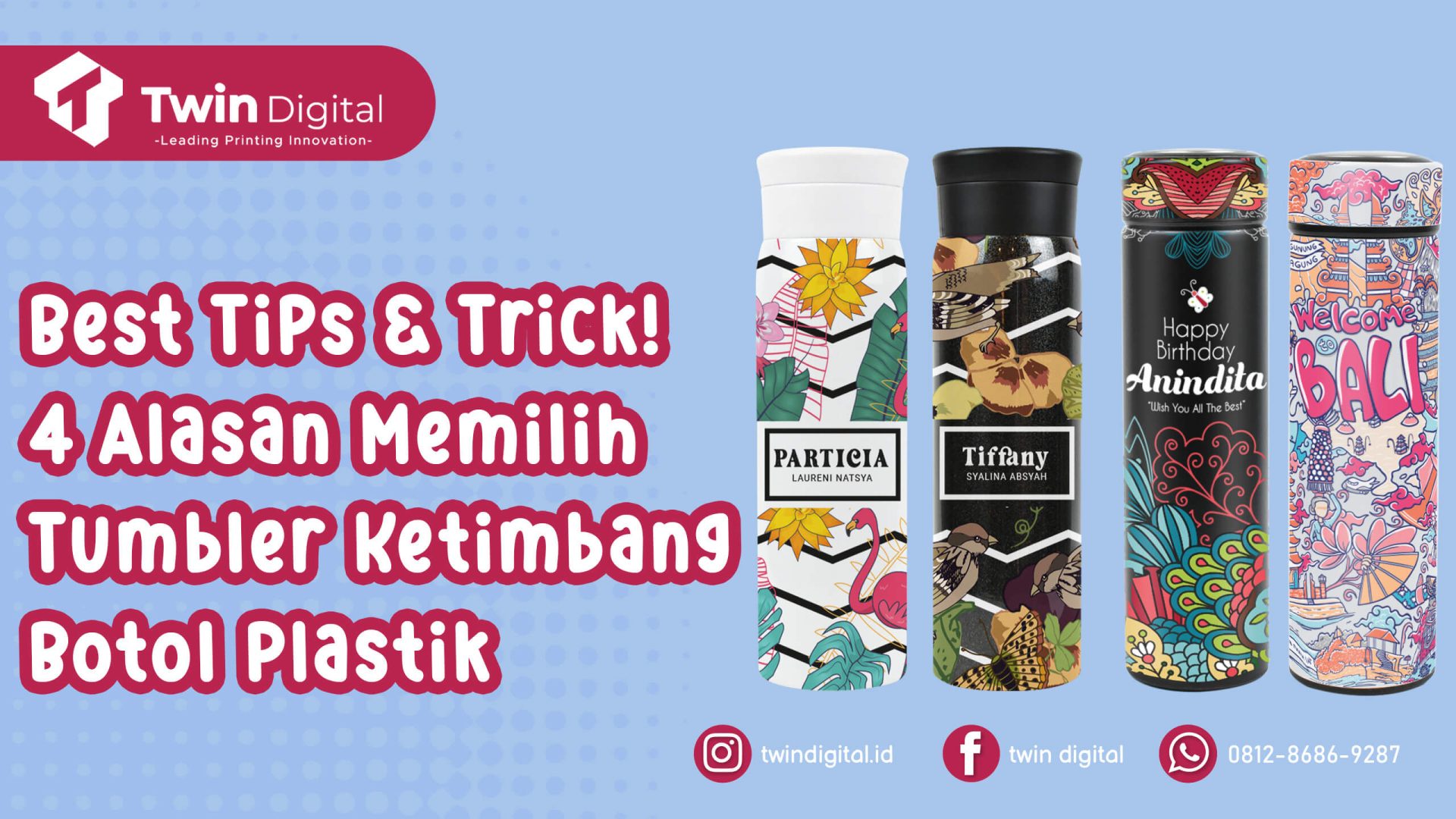 Kenapa Memilih Tumbler Dibanding Botol Plastik? Ini 4 Alasannya