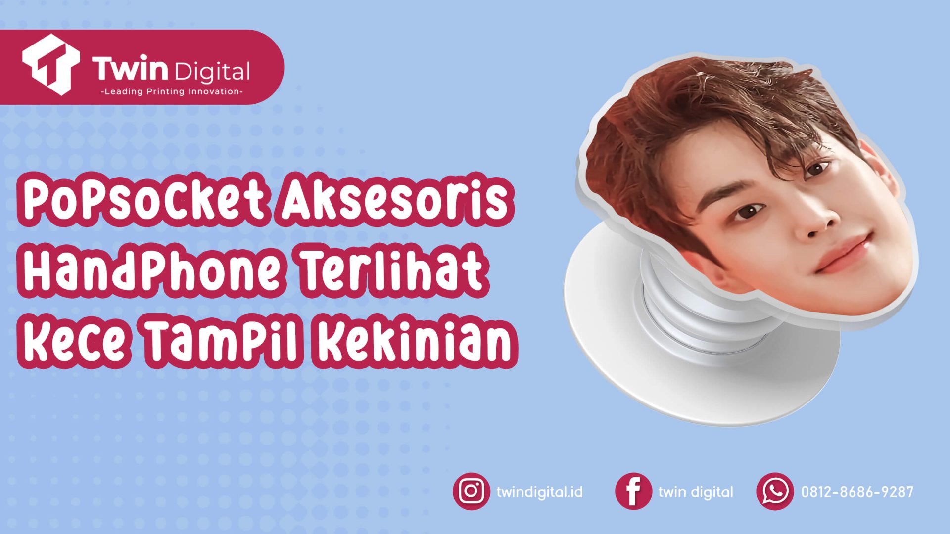 Cetak Popsocket Akrilik BTS agar Handphone Terlihat Lebih Kece!