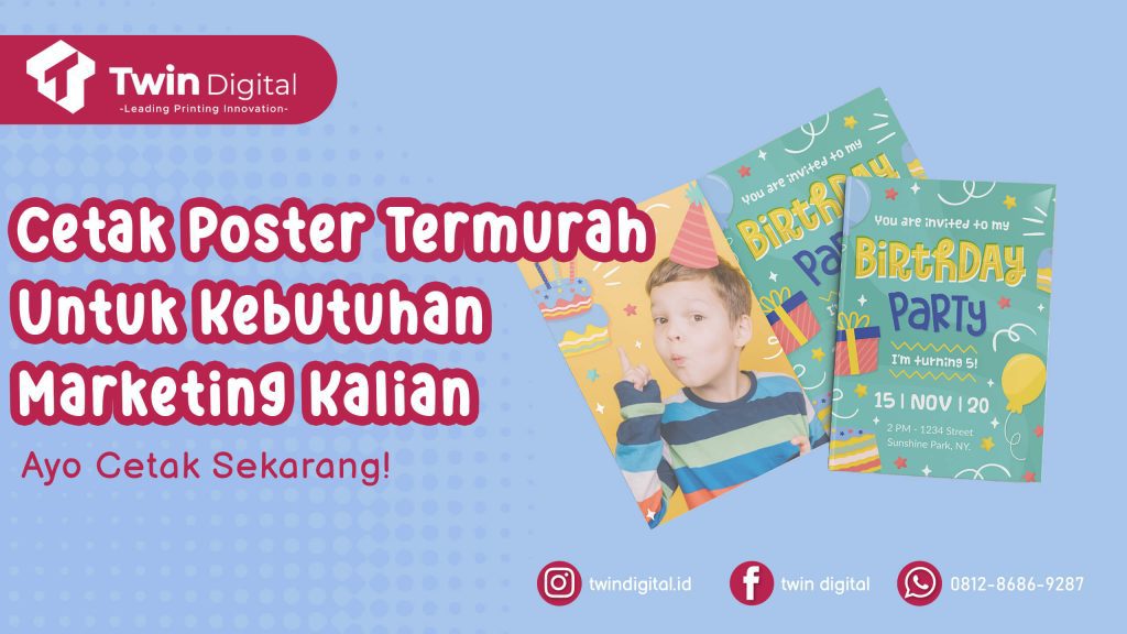 Cetak Poster untuk Kebutuhan Marketing Bisnis yang Murah!