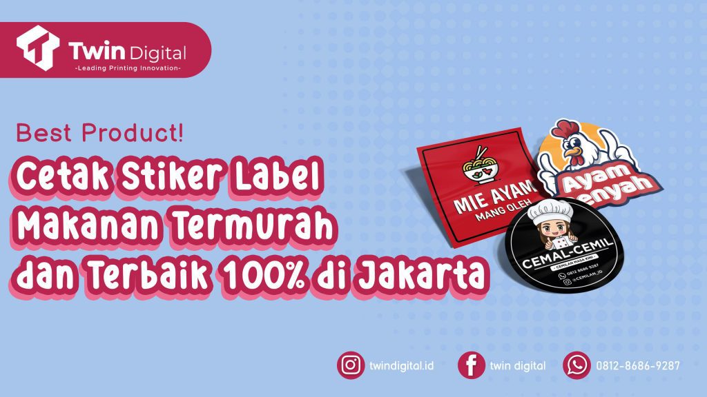 Cetak Stiker Label Makanan dengan Harga Termurah di Jakarta!