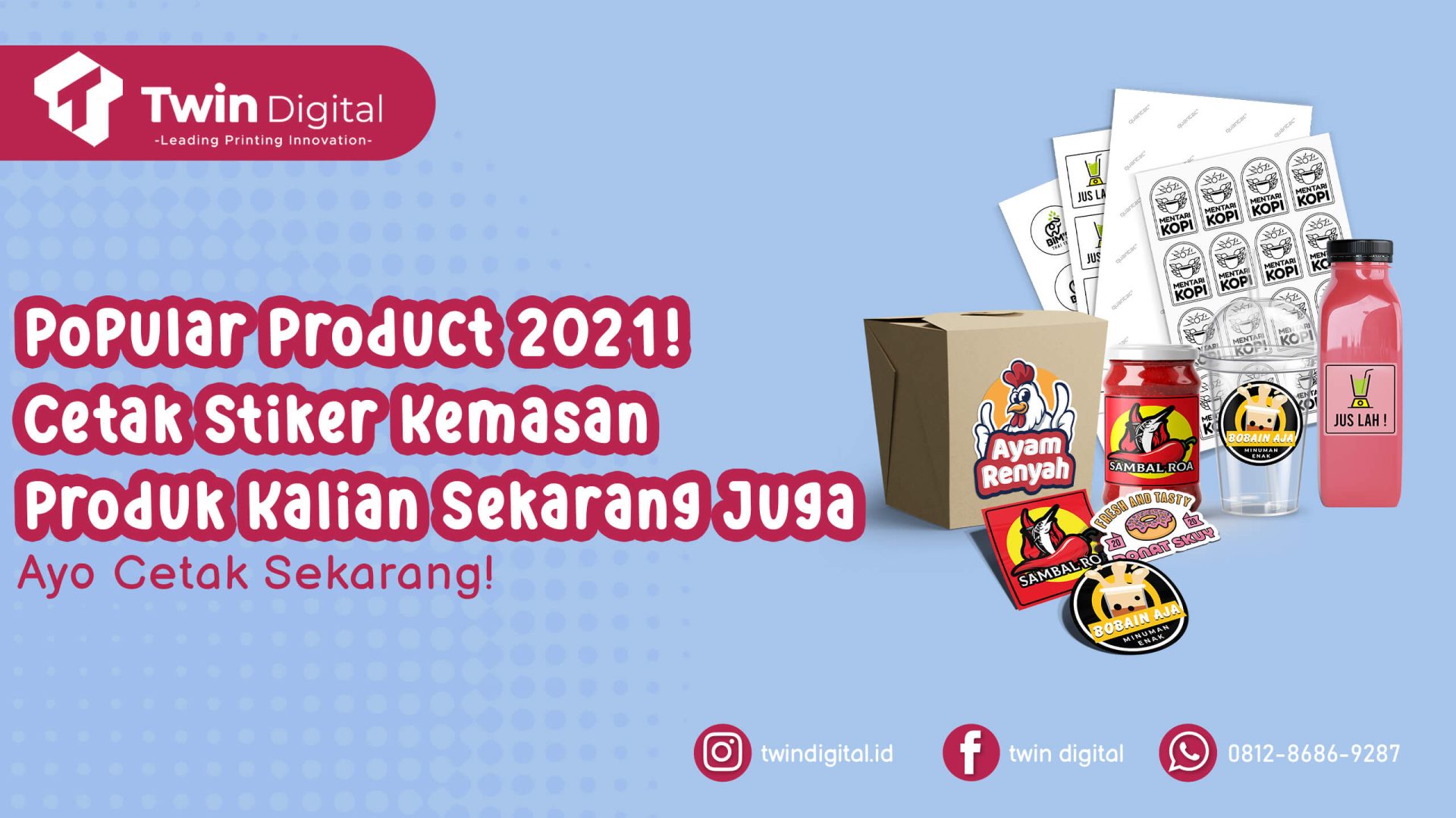 Cetak Stiker Kemasan Supaya Produk Jadi Laris Manis Yuk!