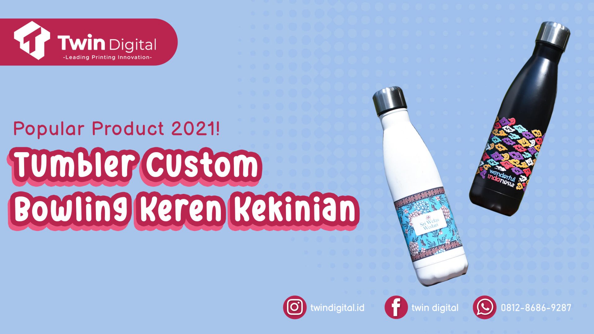 Tumbler Bowling Custom, Model Botol Kekinian yang Wajib Punya!