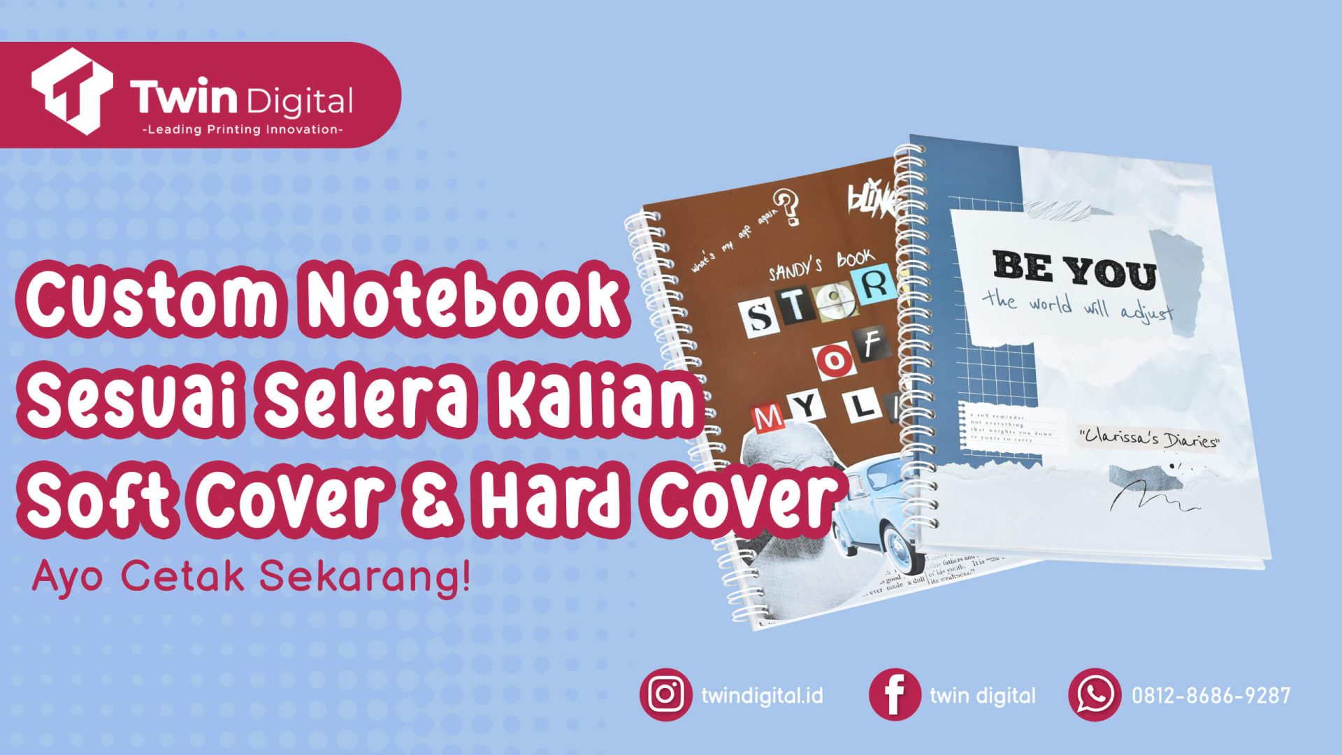 Custom Notebook Bikin Tambah Kreatif saat Menulis! - Twin Digital