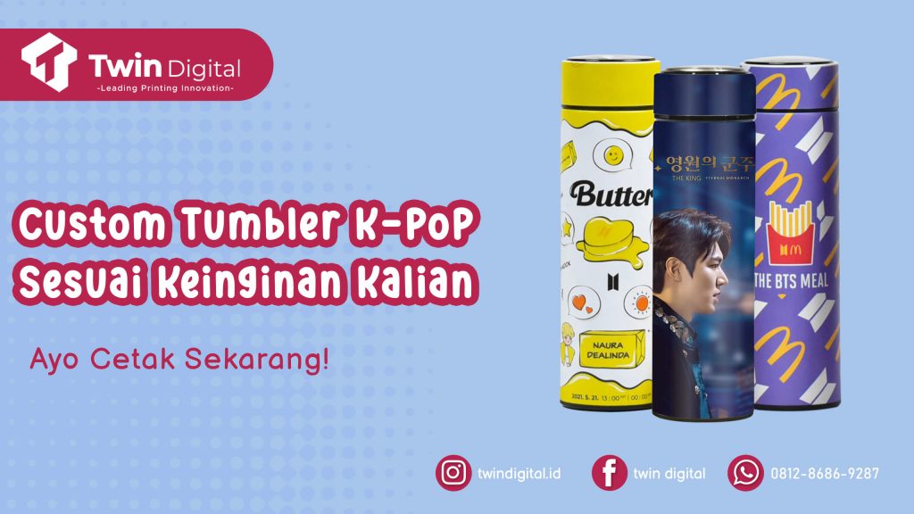 Custom Tumbler K-pop Sesuai Idol Korea Favorit!