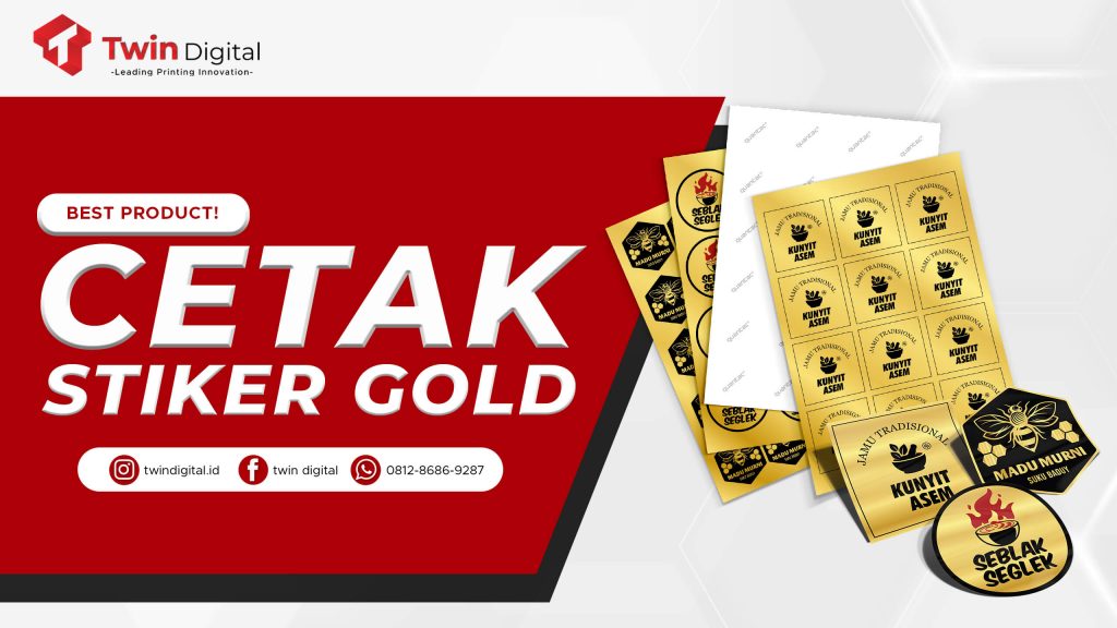 Cetak Stiker Gold Murah untuk Kebutuhan Pemasaran Bisnis