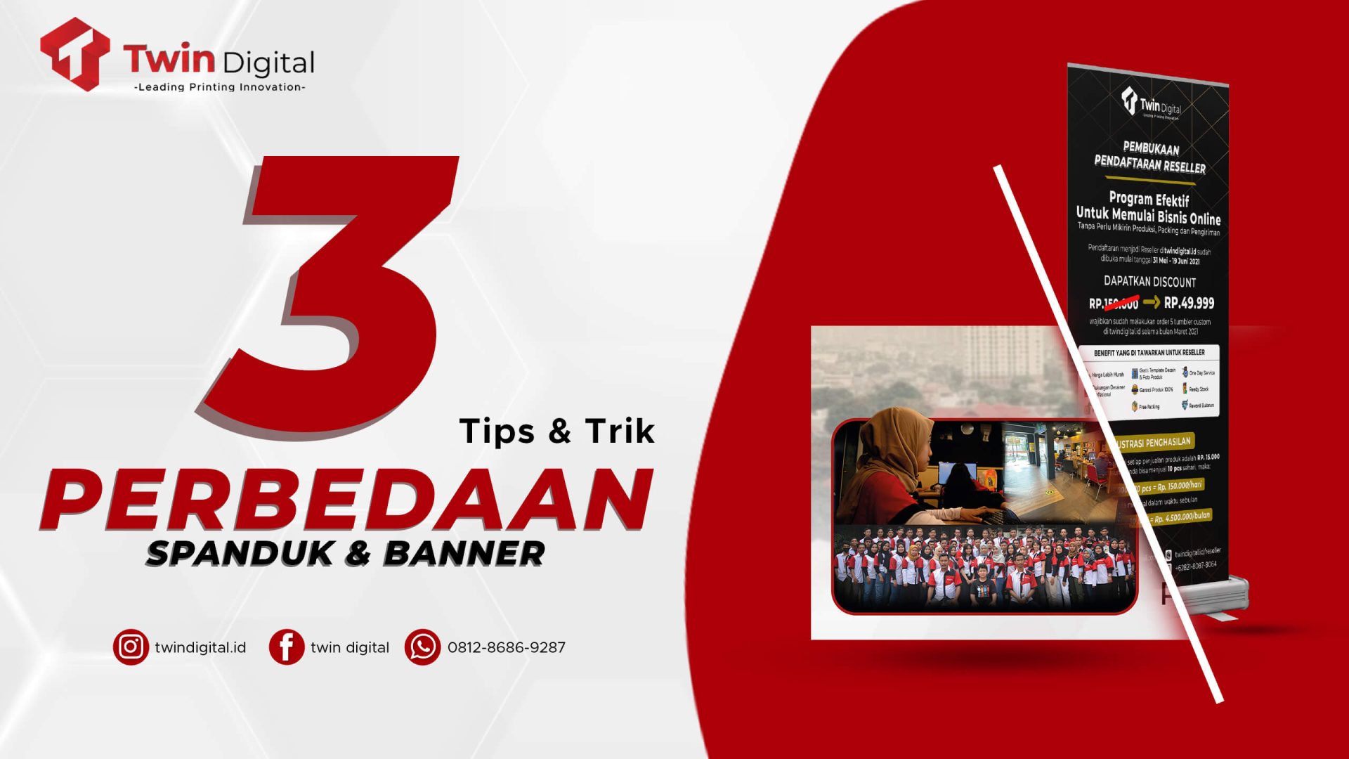 3 Perbedaan Spanduk dan Banner dari Segi Cetakan!