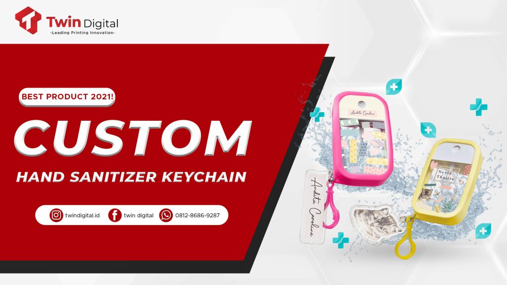 Hand Sanitizer Keychain Custom, Produk Inovatif dari Twin Digital