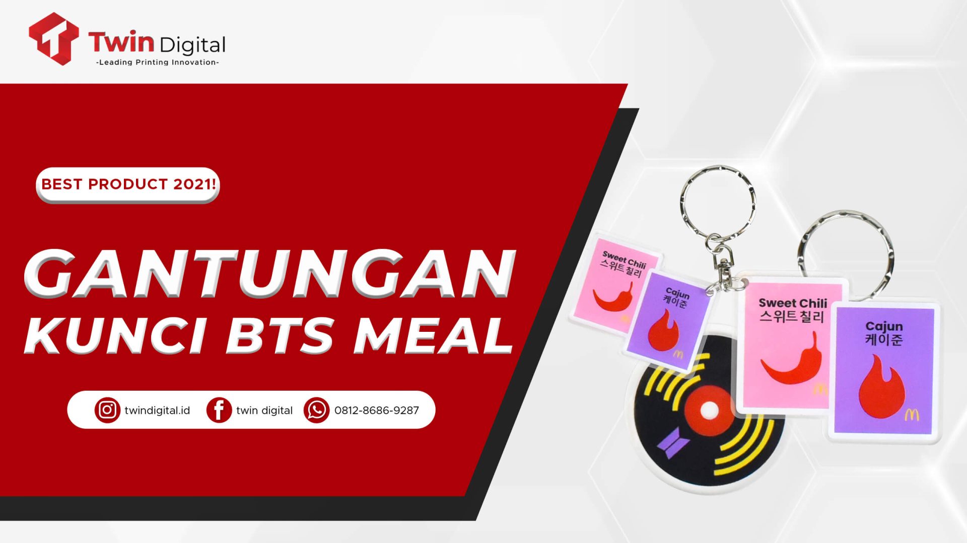 Custom Gantungan Kunci BTS Meal yang Keren dan Kekinian!