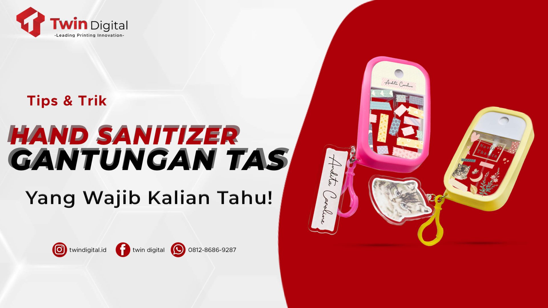 Hand Sanitizer Gantungan Tas Ini Super Lucu dan Keren