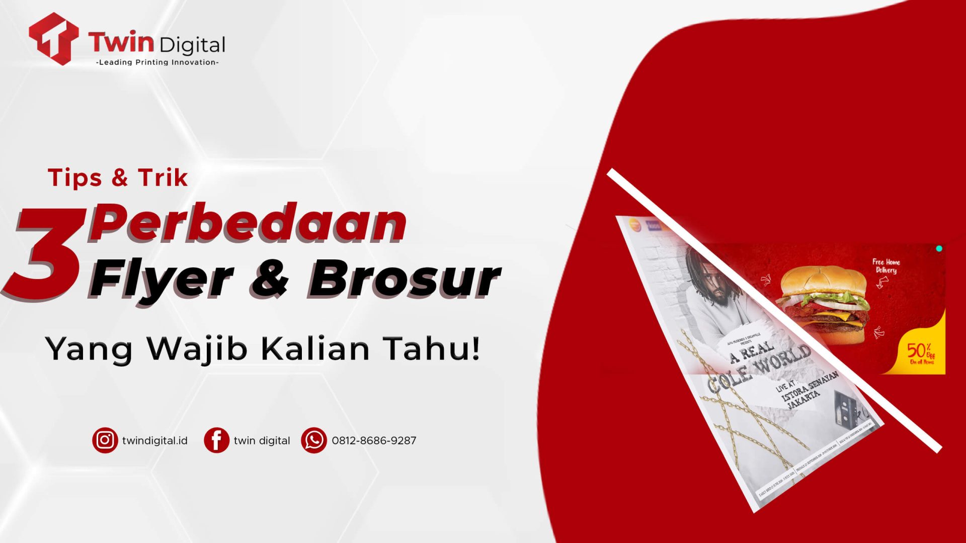 Perbedaan Flyer dan Brosur, Iniloh 4 Hal yang Membedakannya!