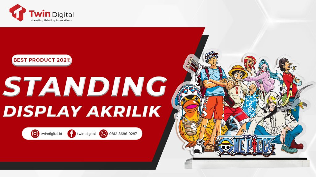 Standing Display Akrilik Lengkapi Koleksi Merchandise