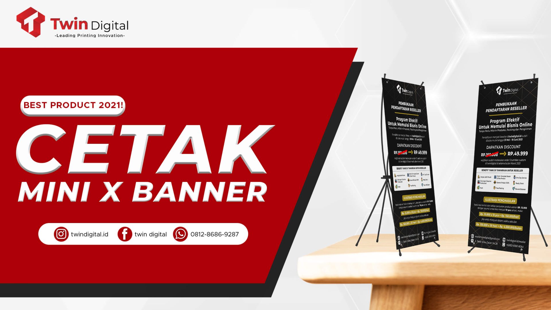 Cetak Mini X Banner Terbaik di Jakarta 2023