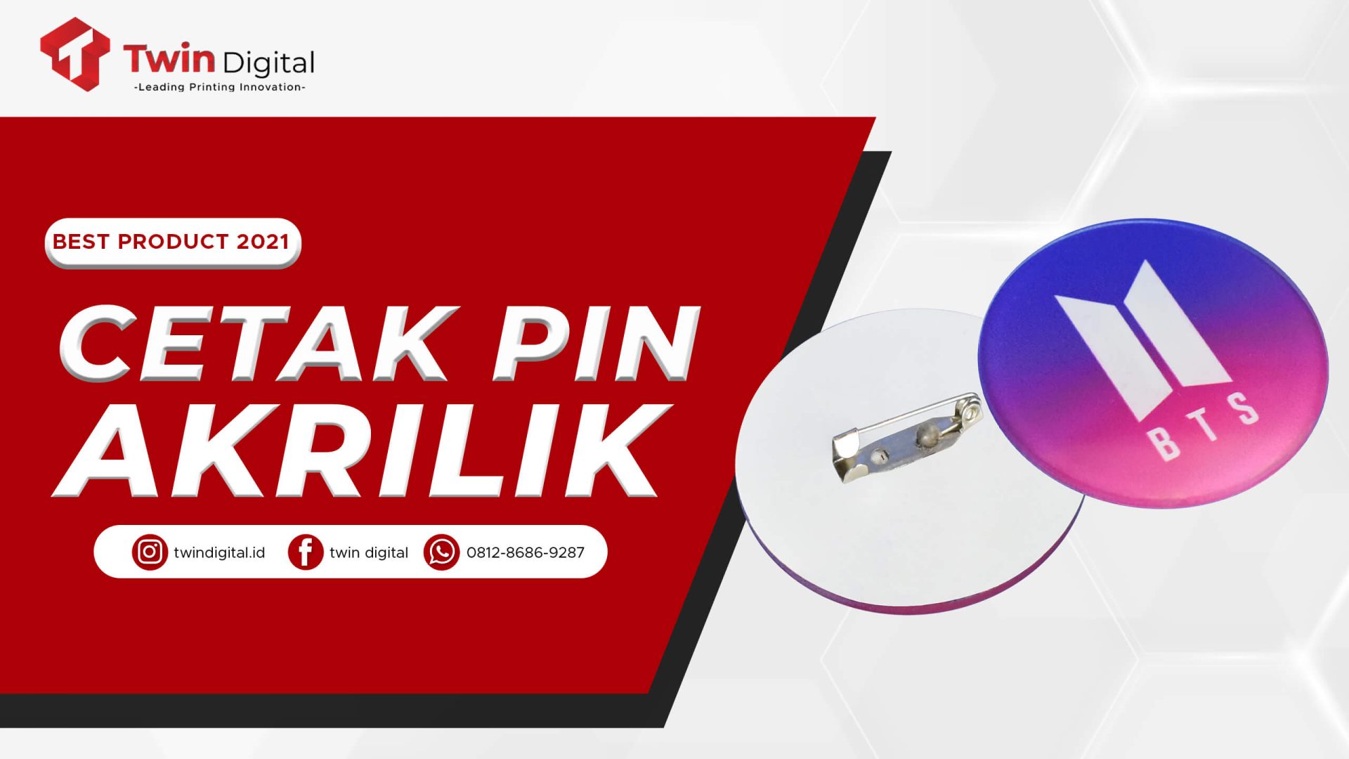 Cetak Pin Akrilik Terbaik di Jakarta