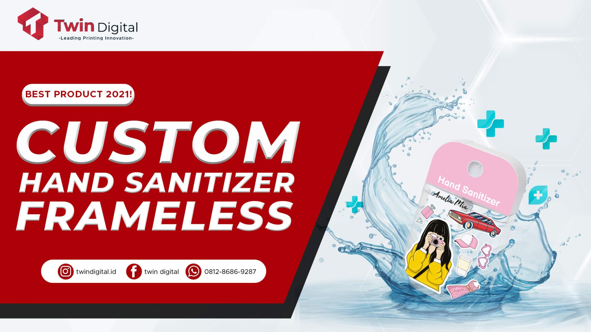 Custom Hand Sanitizer Frameless, Variasi Produk Sanitasi Terbaru!