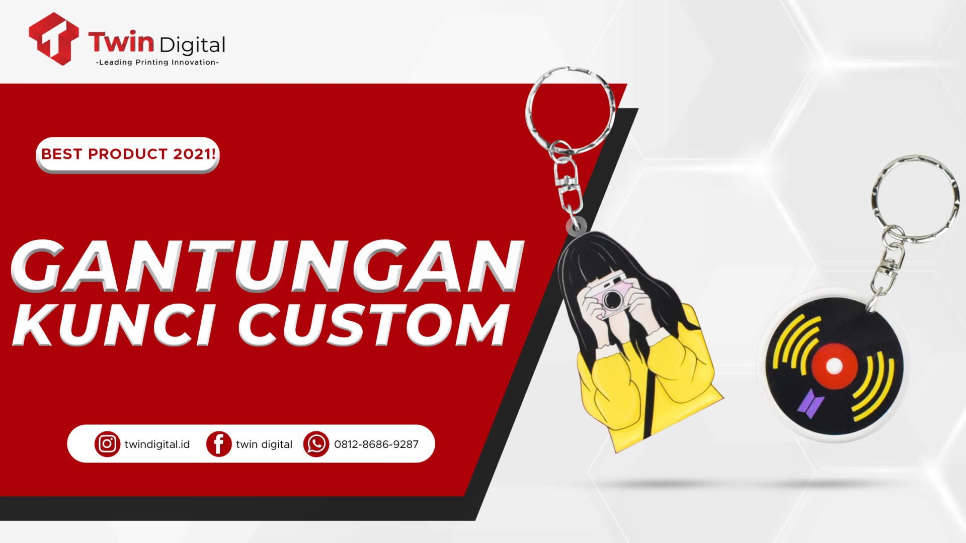 Gantungan Kunci Custom Akrilik yang Super Keren!