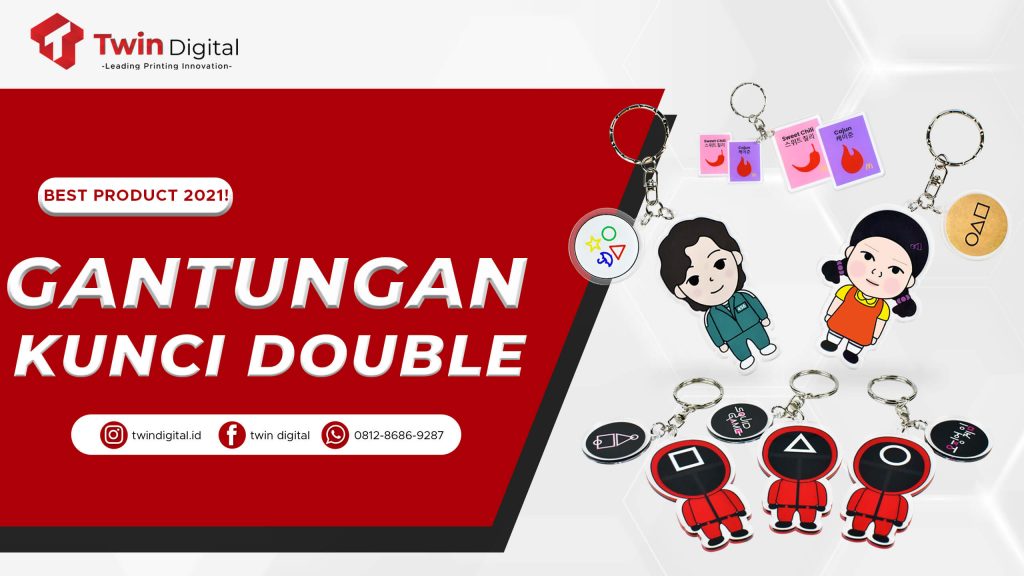 Custom Gantungan Kunci Double Terlucu dengan Harga Murah!