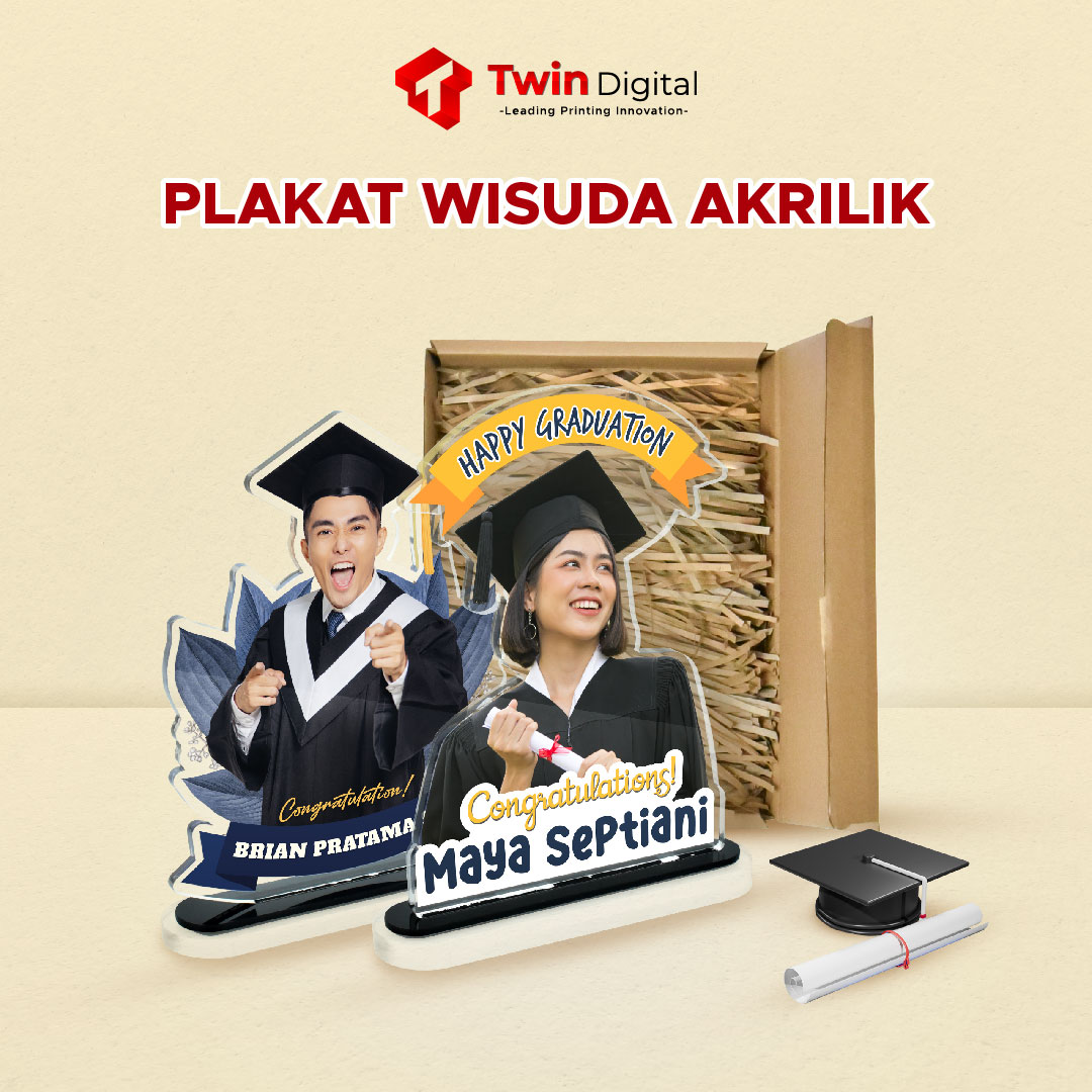 Plakat Wisuda Akrilik Keren Cocok untuk Hadiah