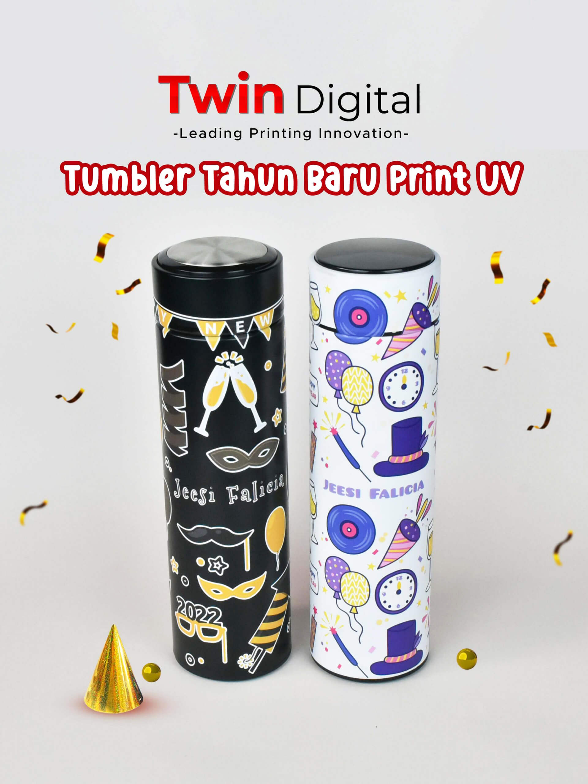 Custom Tumbler Tahun Baru Terkece