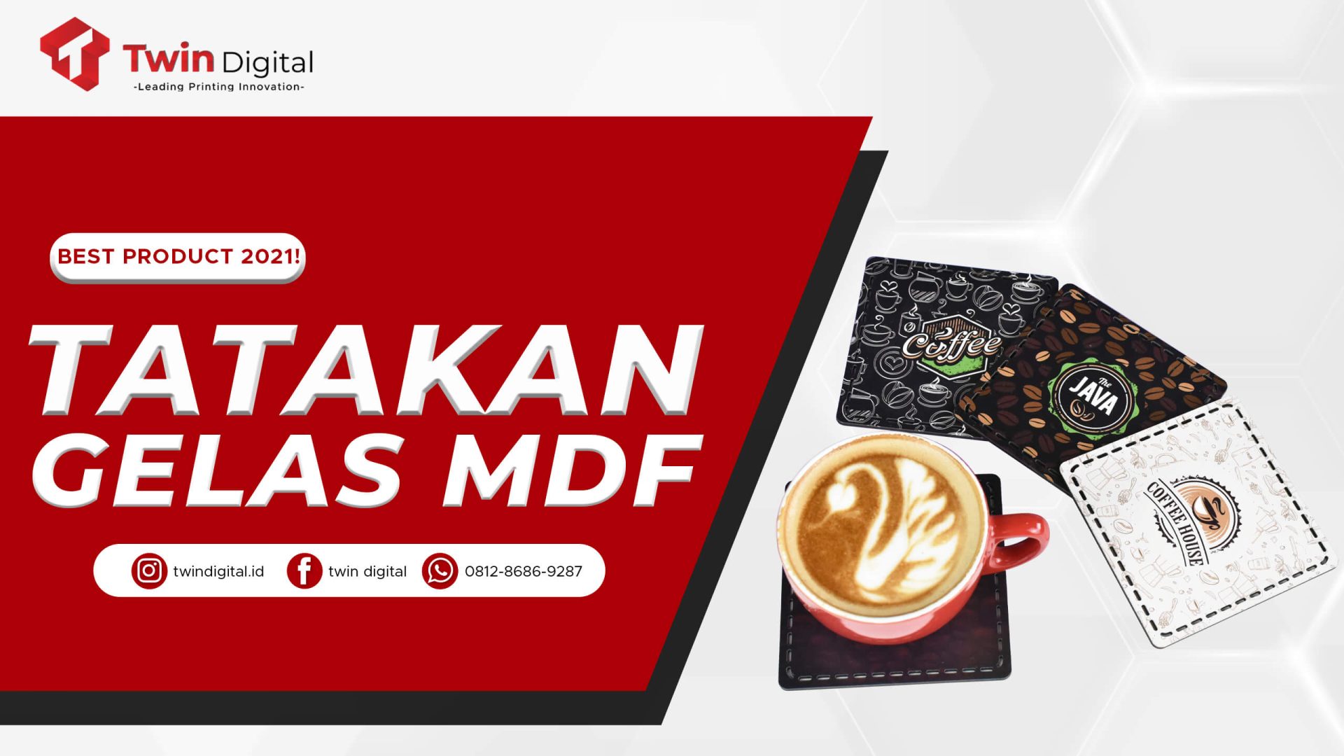 Tatakan Gelas MDF yang Berfungsi untuk Mempercantik Hidangan!