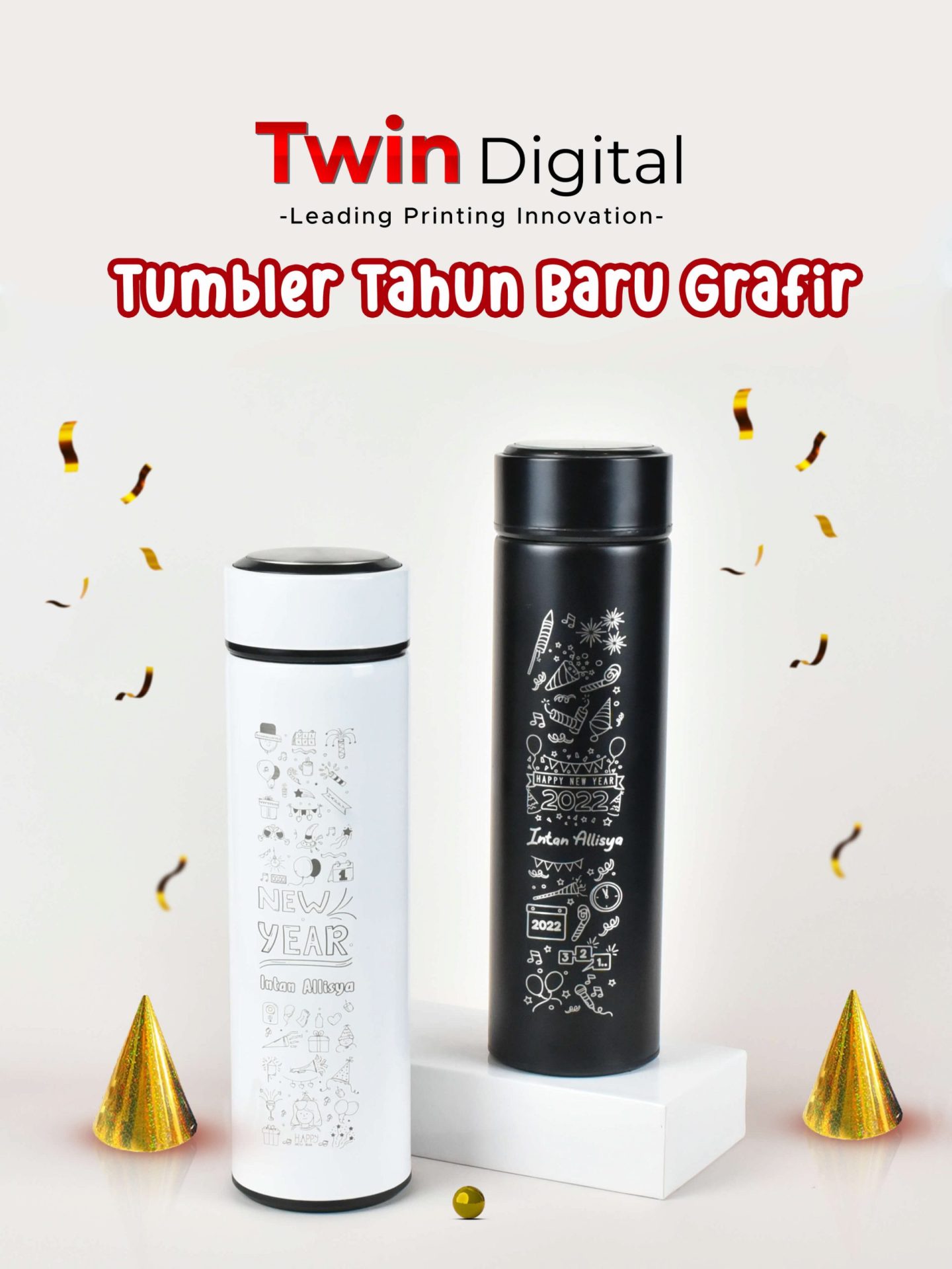 tumbler tahun baru grafir