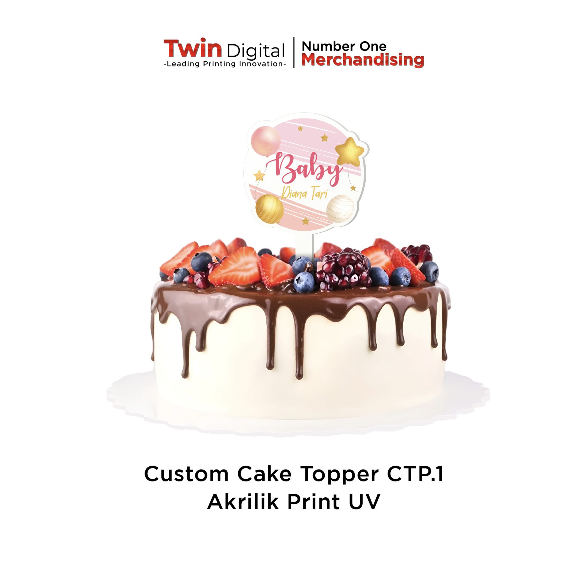 Cake Topper Print UV - CTP.1