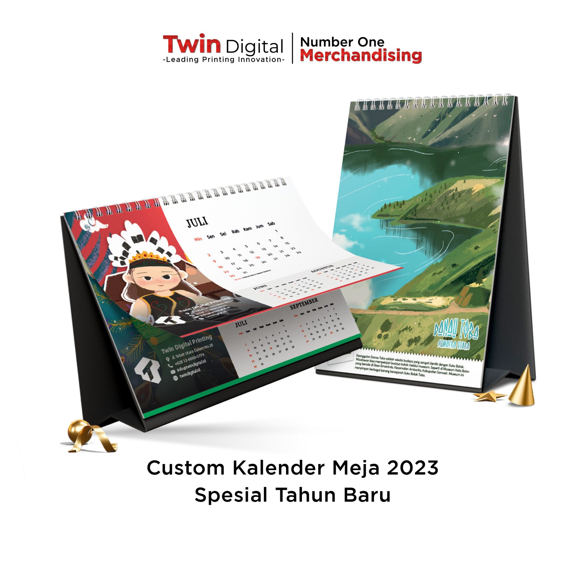 Custom Kalender Meja