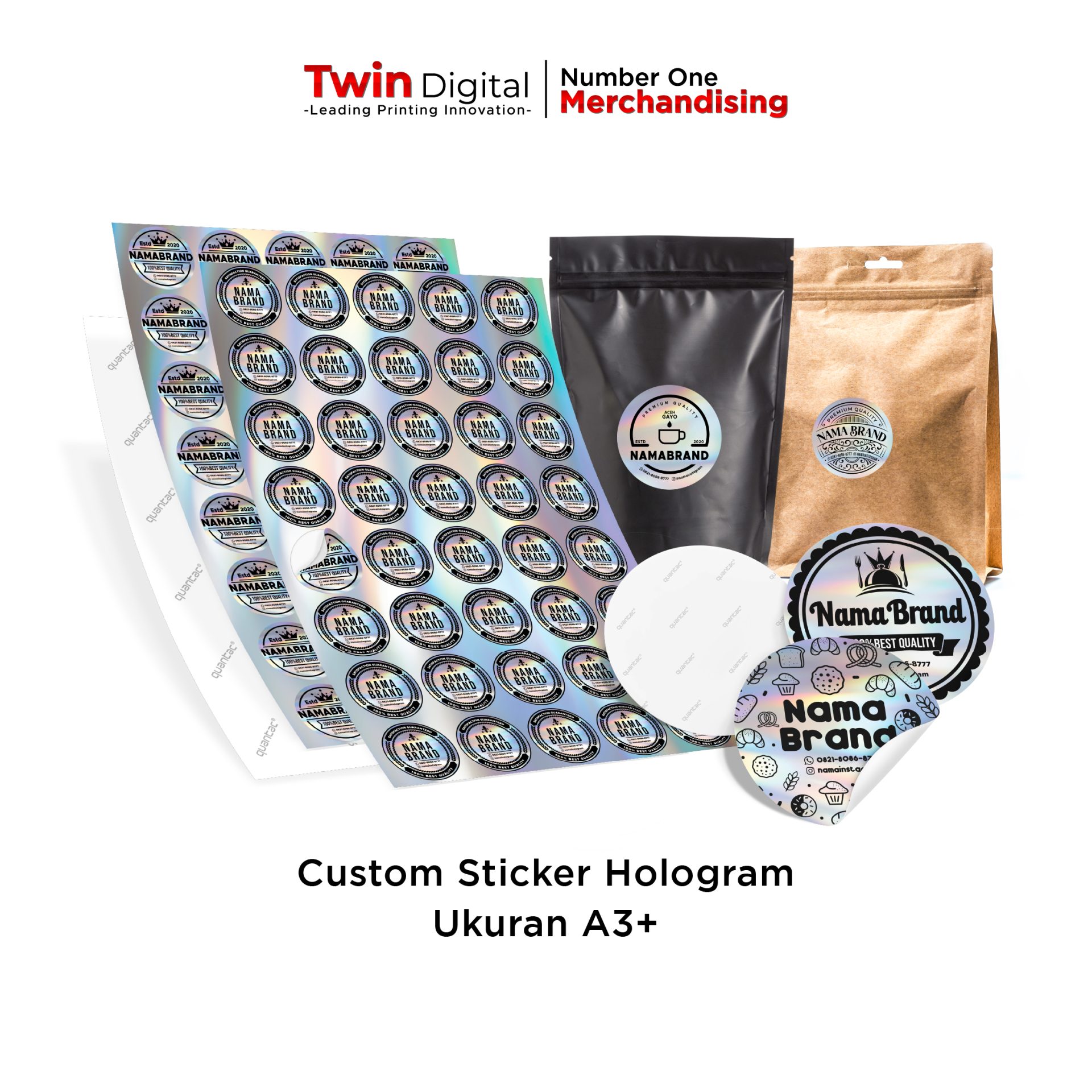 Sticker Hologram A3+