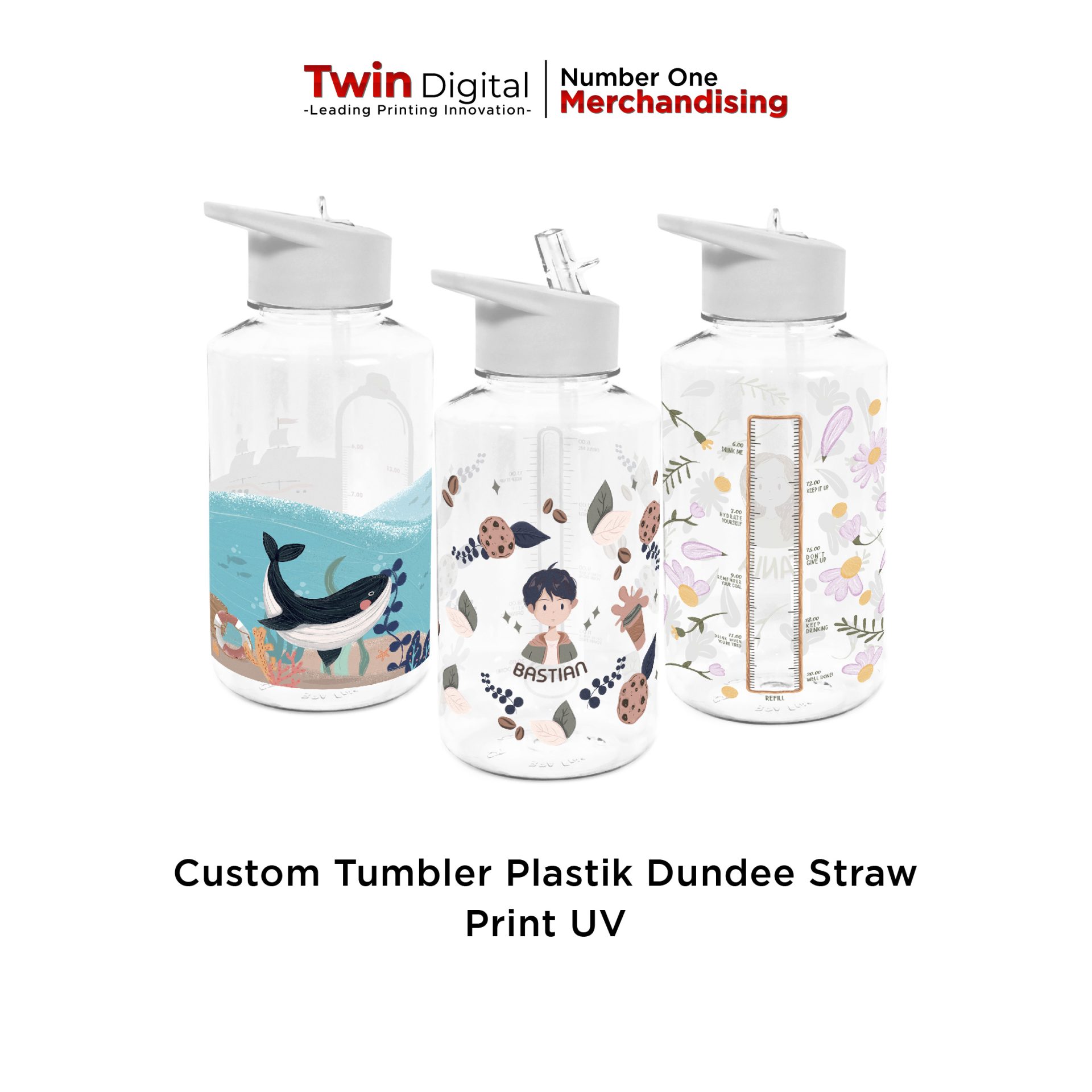 Tumbler Dundee Straw Print UV